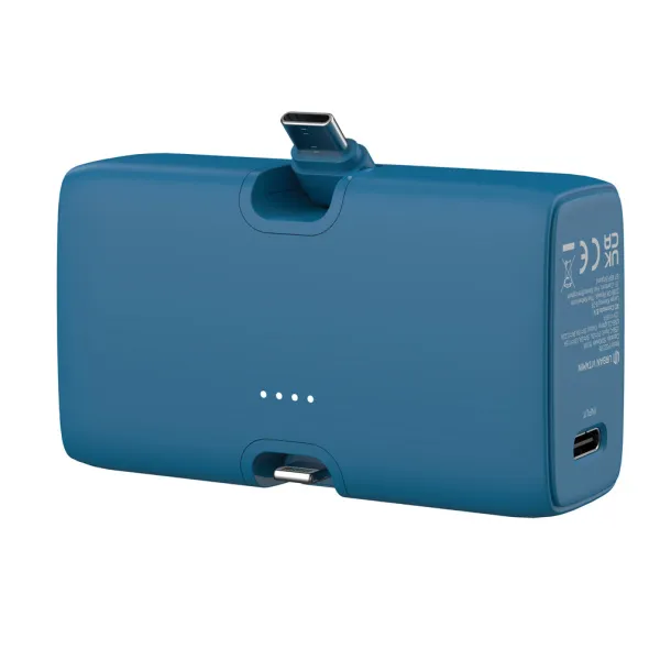 Urban Vitamin Los Angeles prijenosna baterija 20W od RCS rplastike 5.000 mAh - Urban Vitamin blue 
