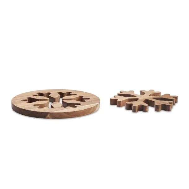 SCAGLIA Acacia wooden pot holders set Wood