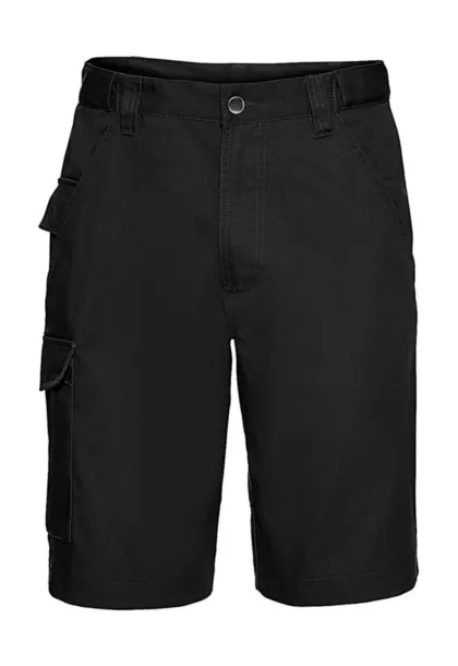  Twill Workwear Shorts - Russell  Black