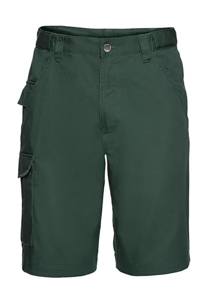  Twill Workwear Shorts - Russell  Bottle Green