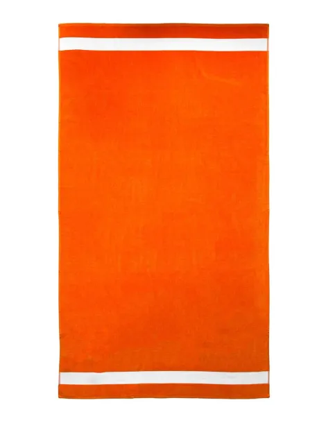  OLIMA VELOUR BEACH TOWEL - Olima Orange