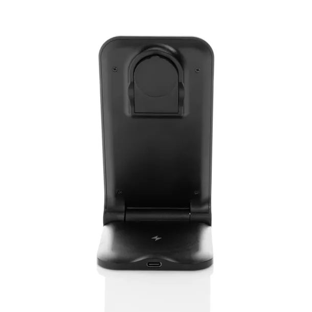 Powerpal 3 in 1 RCS recycled plastic 15W charger - XD Collection Black 