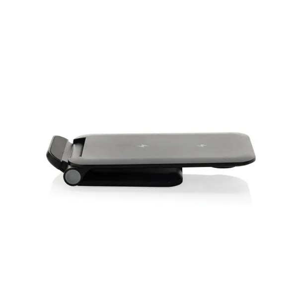 Powerpal 3u1 punjač 15W od RCS reciklirane plastike - XD Collection Crna 