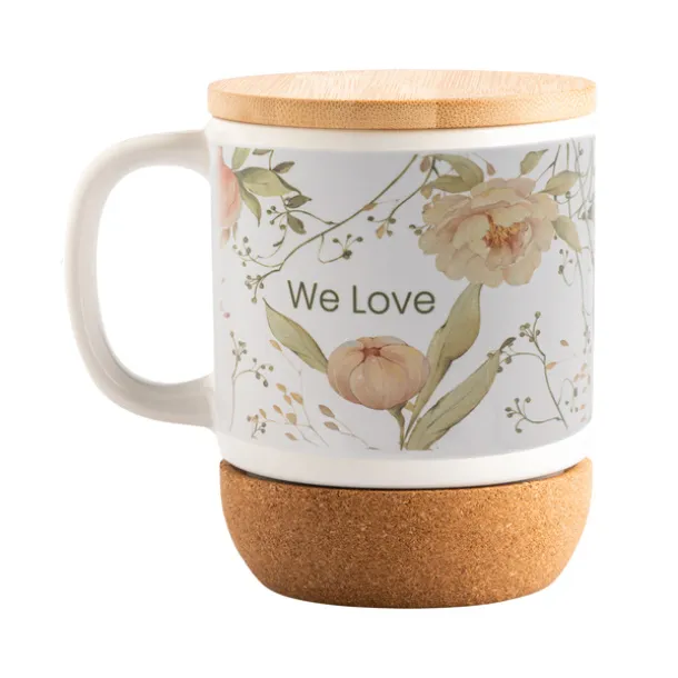 GIULIO 400 ml ceramic mug with sublimation coating White