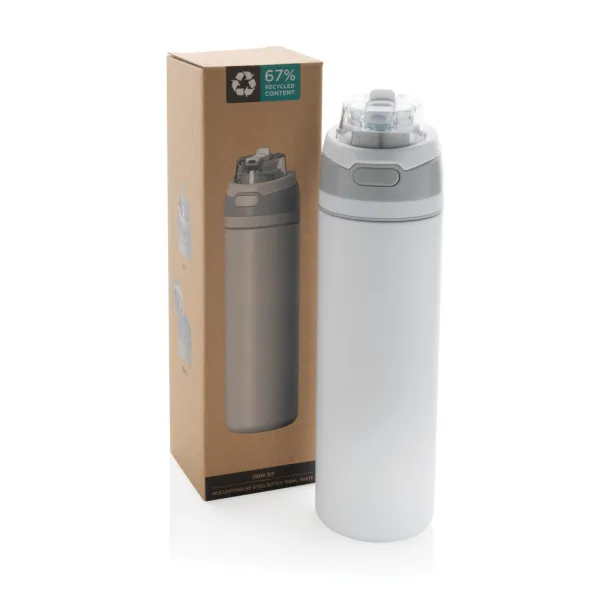 Omni Sip RCS certified re-steel lockable bottle 700ml - XD Collection White 