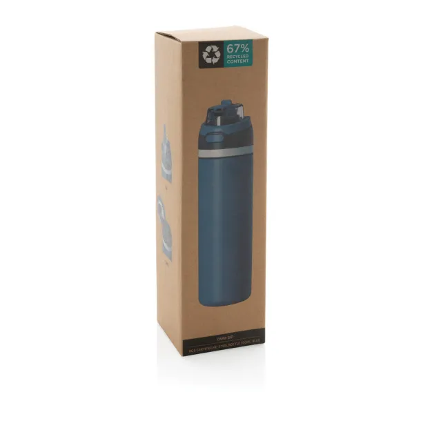 Omni Sip RCS certificirana boca od recikliranog nehrđajućeg čelika, 700 ml - XD Collection blue, black