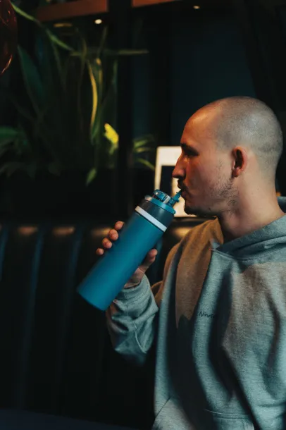 Omni Sip RCS certified re-steel lockable bottle 700ml - XD Collection blue, black