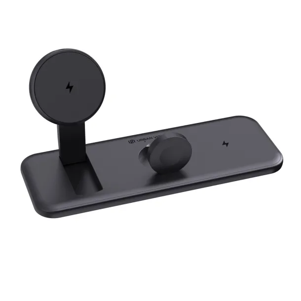 Urban Vitamin Torrance RCS 3 in 1 magnetic 15W charger - Urban Vitamin Black 