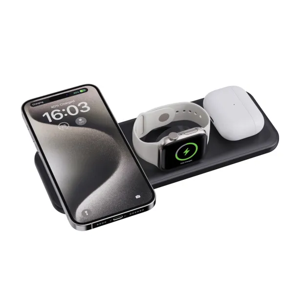 Urban Vitamin Torrance RCS 3 in 1 magnetic 15W charger - Urban Vitamin Black 