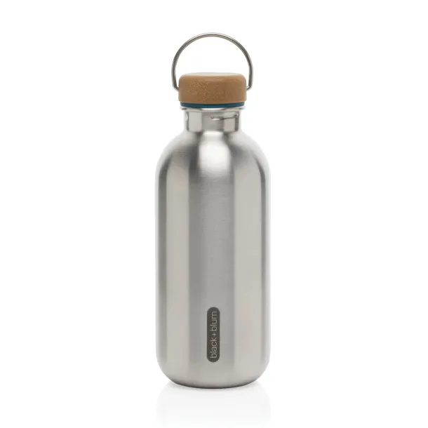 Black+Blum Steel Water Bottle 600ml - Black & Blum turquoise 