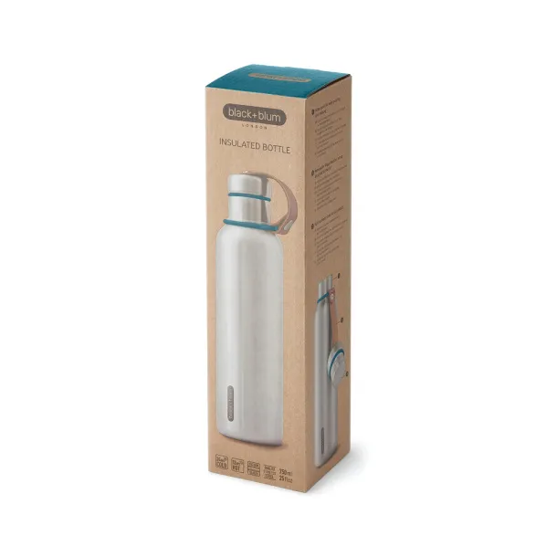 Black+Blum Insulated Water Bottle Large 750ml - Black & Blum turquoise 