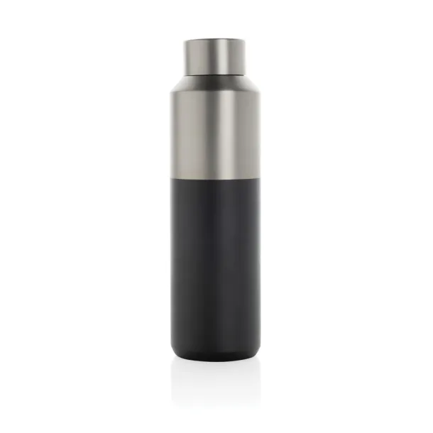 Fluid boca od RCS certificiranog recikliranog čelika, 600 ml - XD Collection Crna 