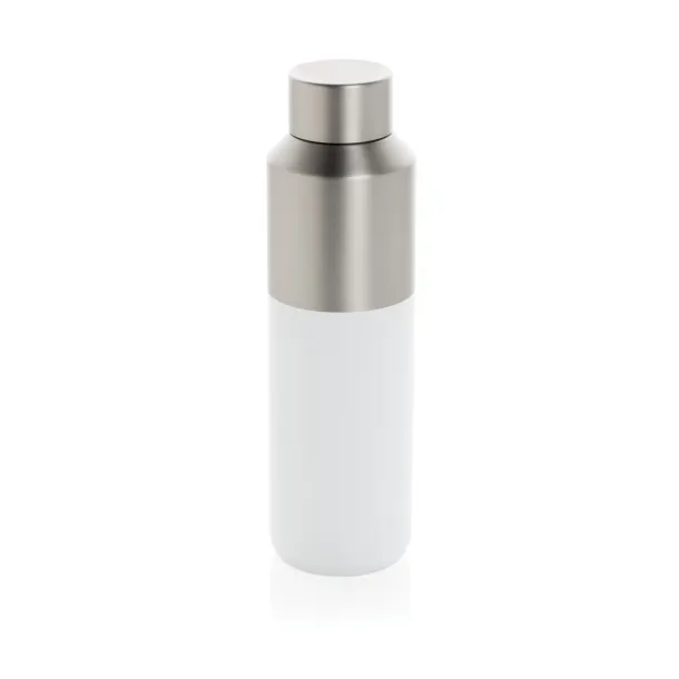 Fluid boca od RCS certificiranog recikliranog čelika, 600 ml - XD Collection Bijela 