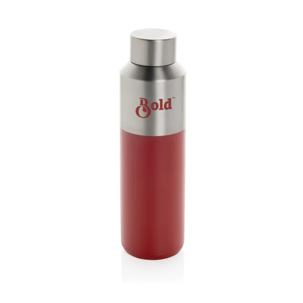 Fluid boca od RCS certificiranog recikliranog čelika, 600 ml - XD Collection red 