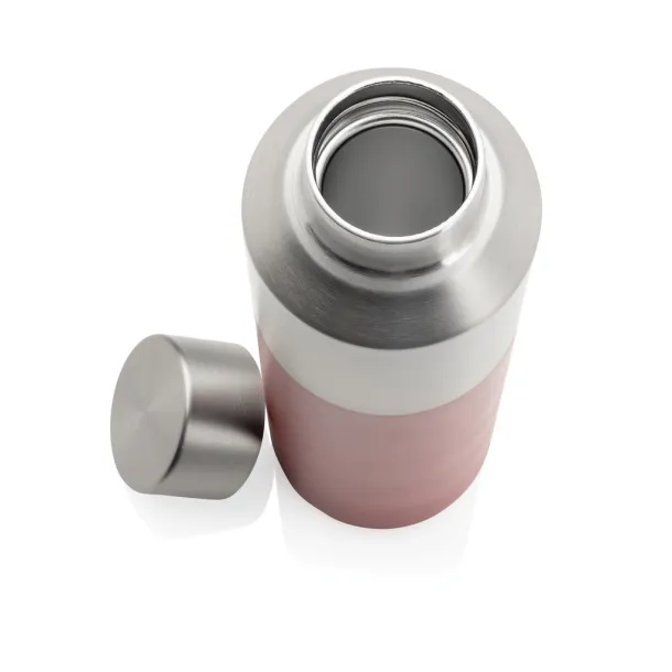 Fluid RCS certified recycled steel water bottle 600ml - XD Collection Crvena