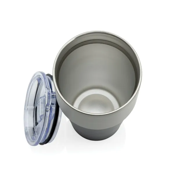 Fluid šalica od RCS certificiranog recikliranog čelika, 500 ml - XD Collection Crna 