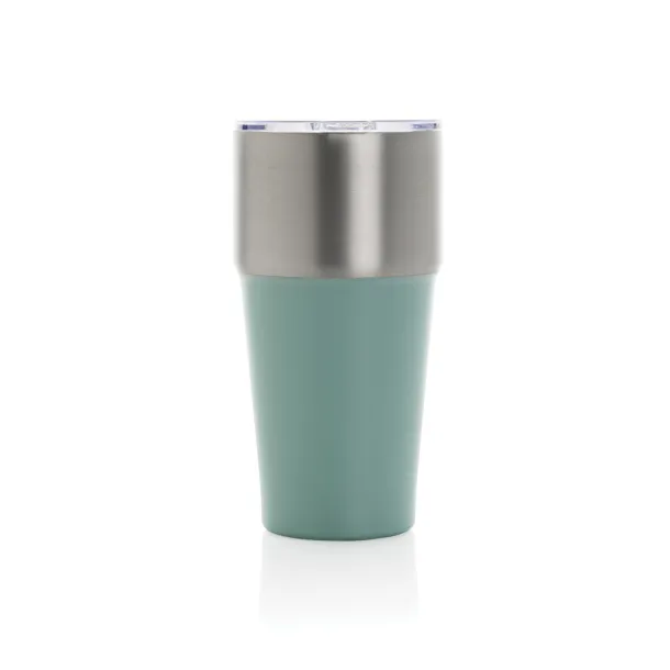 Fluid šalica od RCS certificiranog recikliranog čelika, 500 ml - XD Collection green 