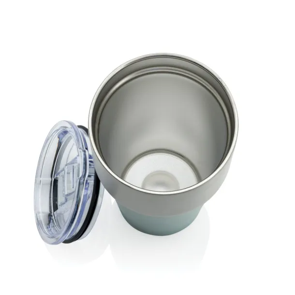 Fluid RCS certified recycled steel tumbler 500ml - XD Collection green 