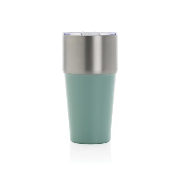 Fluid šalica od RCS certificiranog recikliranog čelika, 500 ml - XD Collection green 
