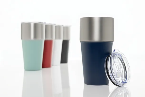 Fluid RCS certified recycled steel tumbler 500ml - XD Collection Crvena