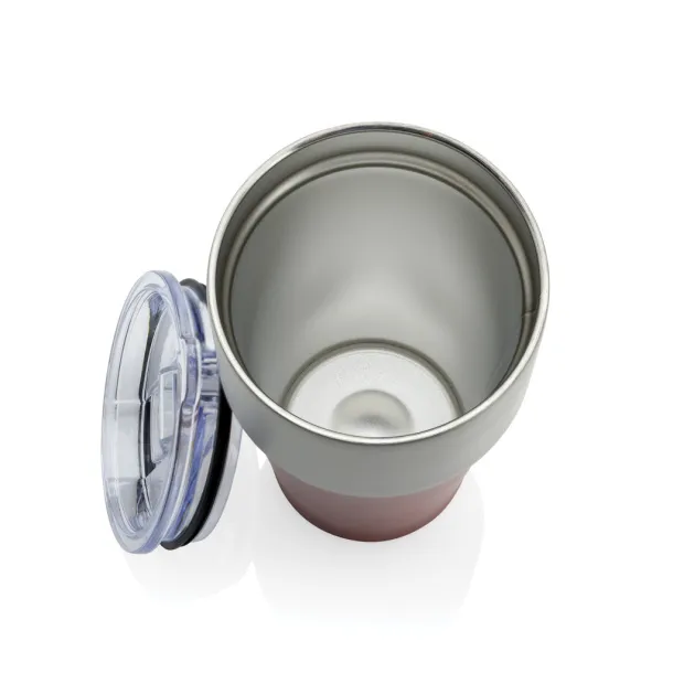 Fluid RCS certified recycled steel tumbler 500ml - XD Collection red 