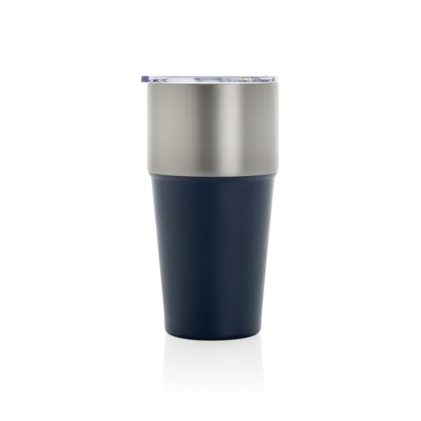 Fluid šalica od RCS certificiranog recikliranog čelika, 500 ml - XD Collection Mornarsko plava 