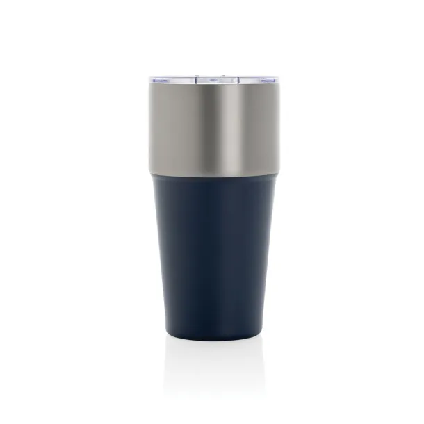 Fluid šalica od RCS certificiranog recikliranog čelika, 500 ml - XD Collection Mornarsko plava 