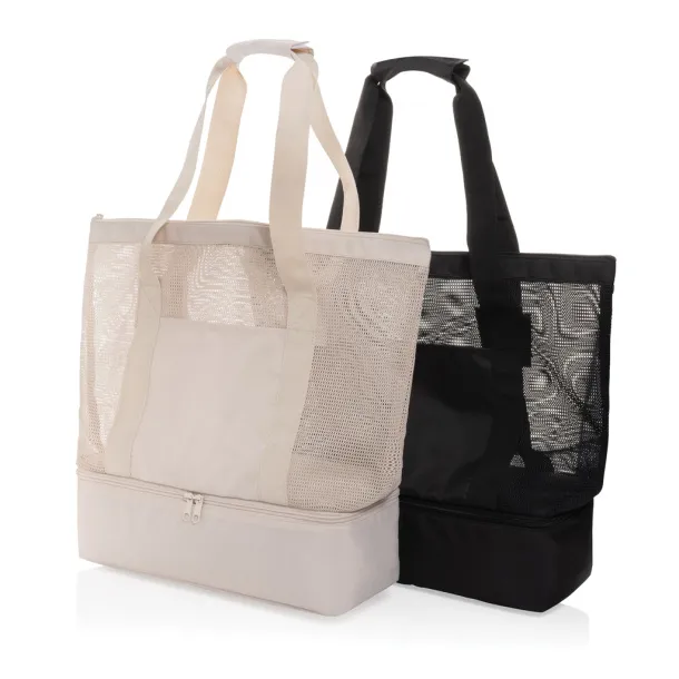 Iqlo Aware™  RPET 2-in-1 cooler tote - XD Collection Black 