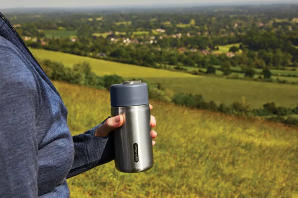 Black+Blum Insulated Leakproof Travel Cup Stainless Steel - Black + Blum Grey 
