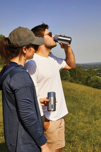 Black+Blum Insulated Leakproof Travel Cup Stainless Steel - Black + Blum Grey 