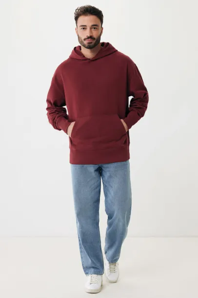  Iqoniq Yoho recycled cotton relaxed hoodie - iqoniq burgundy