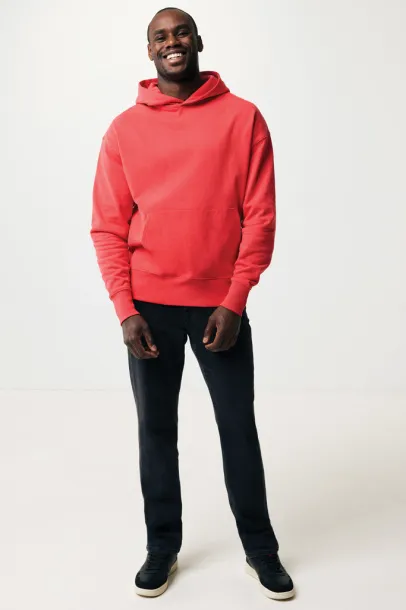 Iqoniq Yoho unisex hoodie od recikliranog pamuka, 340 g/m² - iqoniq luscious red
