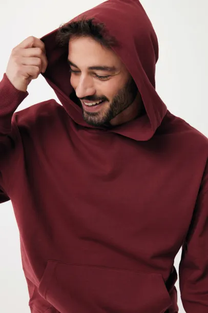  Iqoniq Yoho unisex hoodie od recikliranog pamuka, 340 g/m² - iqoniq burgundy