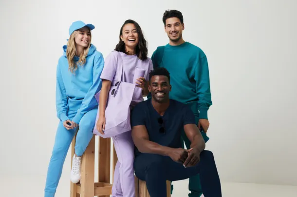  Iqoniq Kruger unisex opušteni pulover od recikliranog pamuka - iqoniq navy