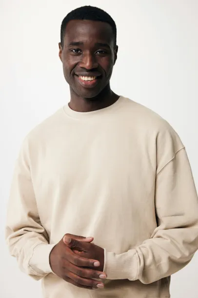  Iqoniq Kruger unisex opušteni pulover od recikliranog pamuka - iqoniq desert