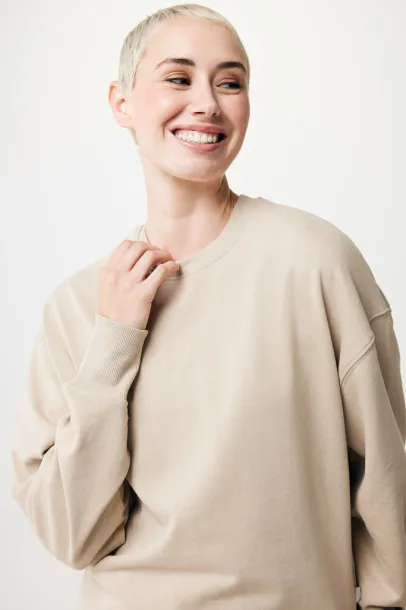  Iqoniq Kruger unisex relaxed recycled cotton crew neck - iqoniq desert