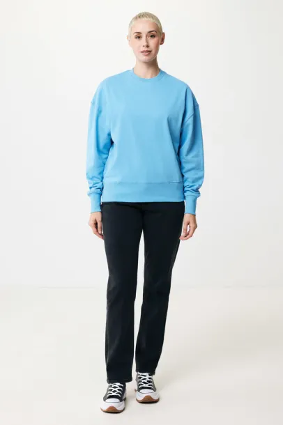  Iqoniq Kruger unisex opušteni pulover od recikliranog pamuka, 340 g/m² - iqoniq tranquil blue