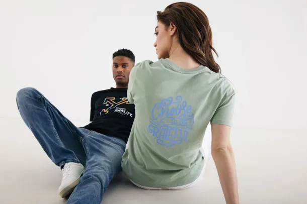  Iqoniq Bryce recycled cotton unisex t-shirt - iqoniq Black 
