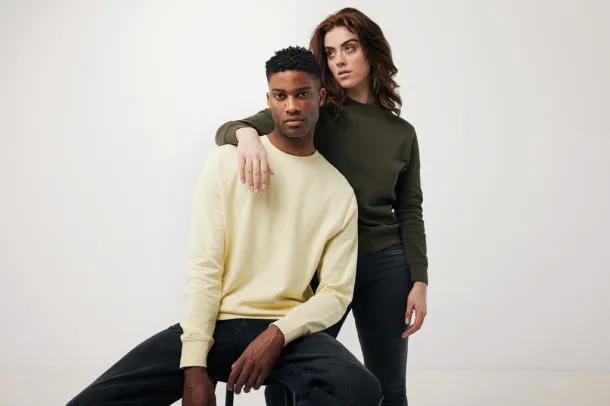  Iqoniq Etosha lightweight recycled cotton crew neck - iqoniq khaki