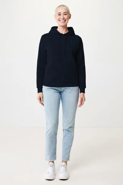  Iqoniq Jasper recycled cotton unisex hoodie - iqoniq navy