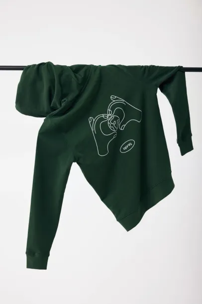  Iqoniq Jasper unisex hoodie od recikliranog pamuka, 340 g/m² - iqoniq 45533C 