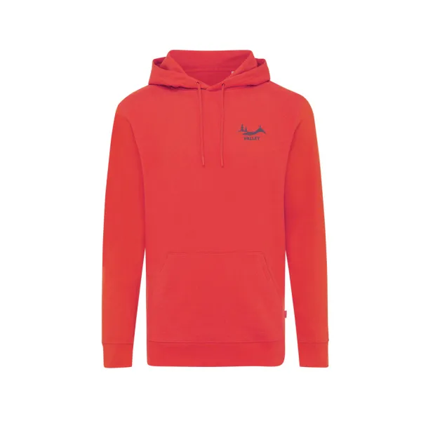  Iqoniq Jasper unisex hoodie od recikliranog pamuka, 340 g/m² - iqoniq luscious red