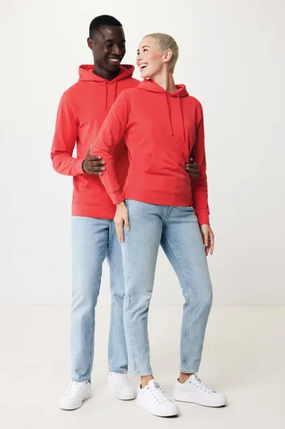 Iqoniq Jasper unisex hoodie od recikliranog pamuka, 340 g/m² - iqoniq luscious red