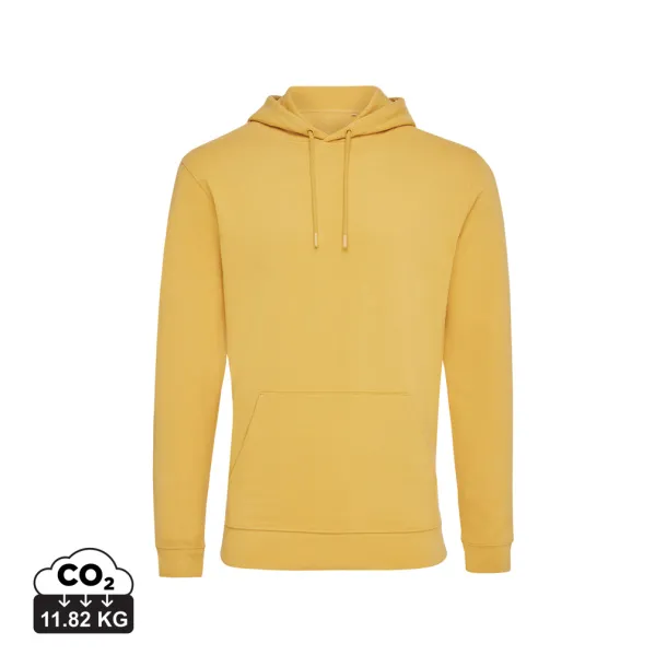  Iqoniq Jasper unisex hoodie od recikliranog pamuka - iqoniq Oker žuta 