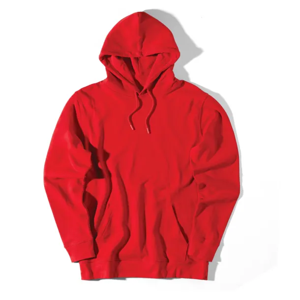  Iqoniq Jasper unisex hoodie od recikliranog pamuka, 340 g/m² - iqoniq Crvena