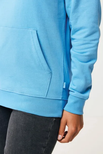  Iqoniq Jasper unisex hoodie od recikliranog pamuka, 340 g/m² - iqoniq tranquil blue