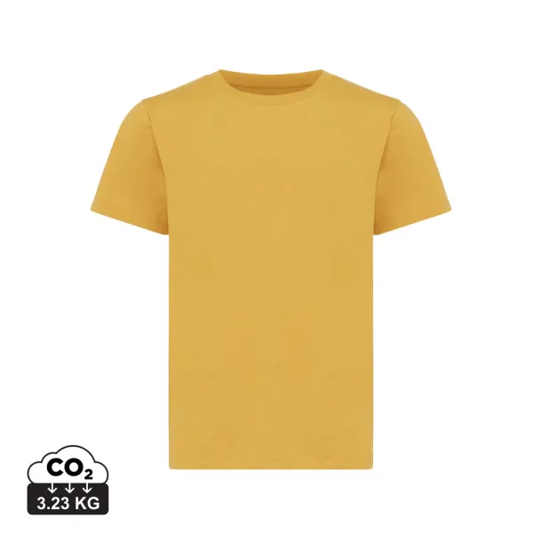  Iqoniq Koli kids lightweight recycled cotton t-shirt - iqoniq yellow 