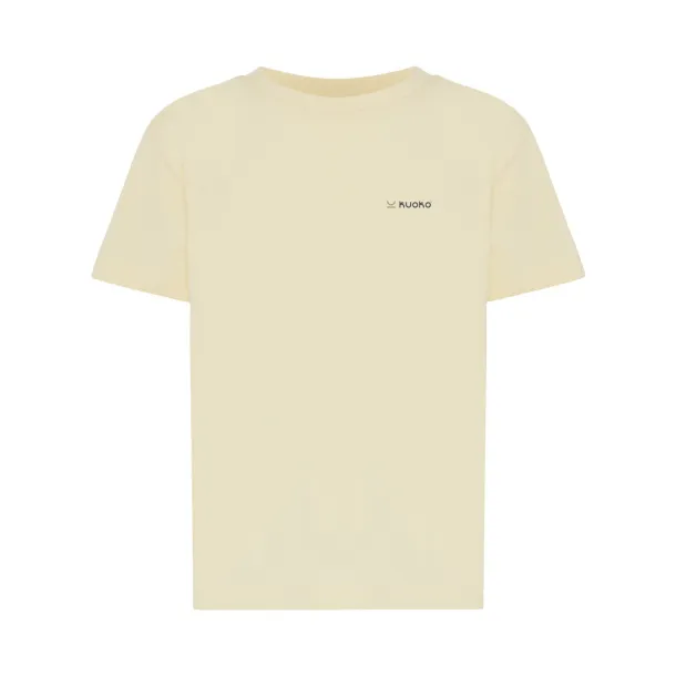  Iqoniq Koli kids lightweight recycled cotton t-shirt - iqoniq cream yellow 
