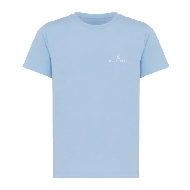  Iqoniq Koli kids lightweight recycled cotton t-shirt - iqoniq sky blue