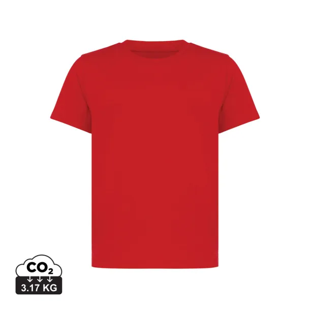  Iqoniq Koli kids lightweight recycled cotton t-shirt - iqoniq Red 